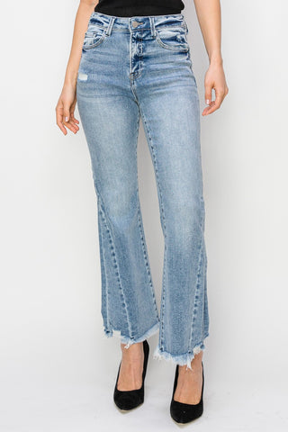 Risen HR Crop Flare Side Seam Jean