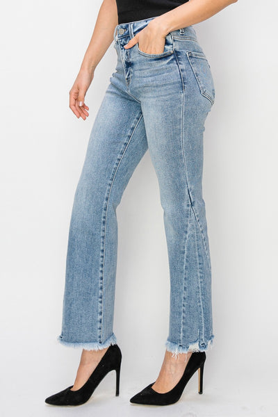 Risen HR Crop Flare Side Seam Jean