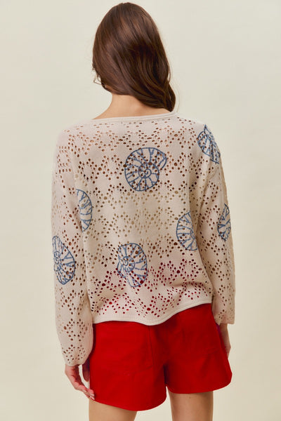 Seashells on Long Walks Sweater