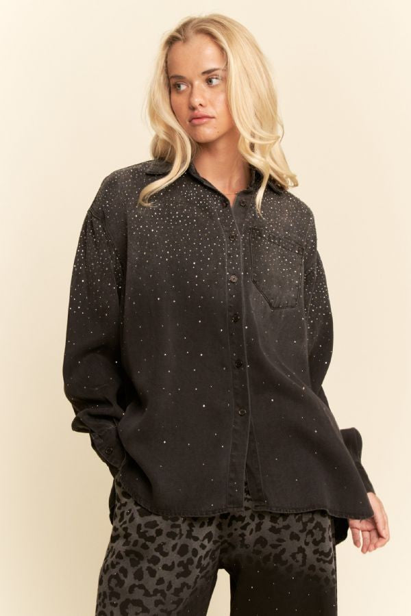 Rhinestone Cowgirl Button Up