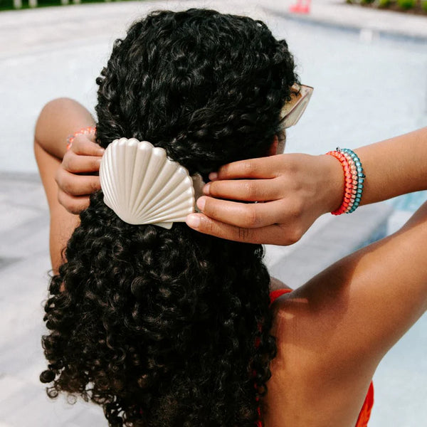 Teleties Shimmering Shell Flat Clip