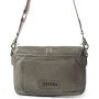 Myra Pine Cone Leather Bag In Olive