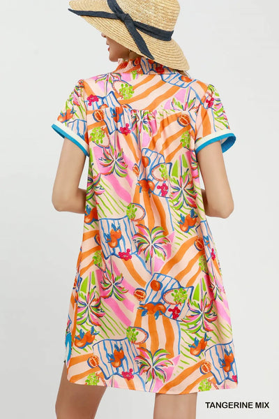 Tangerine Mix Dress