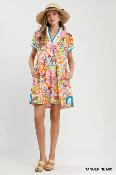 Tangerine Mix Dress