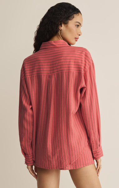 Z Supply The Perfect Striped Button Up