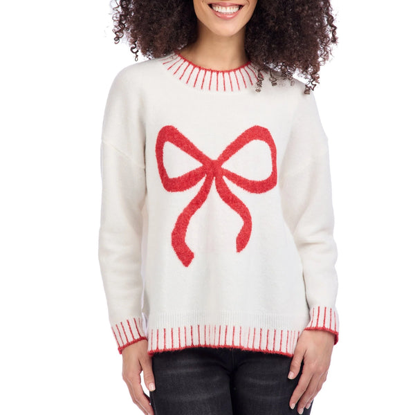 Wilder Bow Sweater by Mud Pie