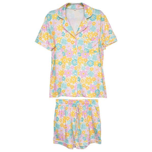KATYDID Spring Flowers Pajama Shorts Set