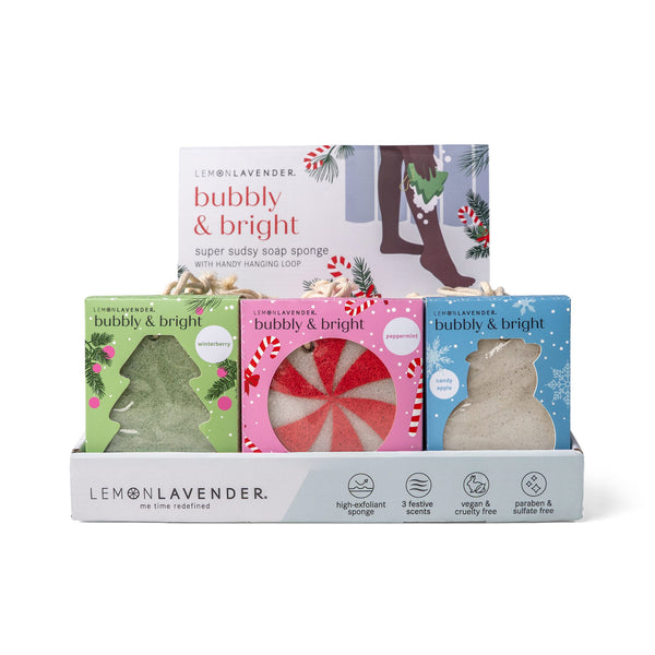 Lemon Lavender Bubbly& Bright Sudsy Soap Sponge